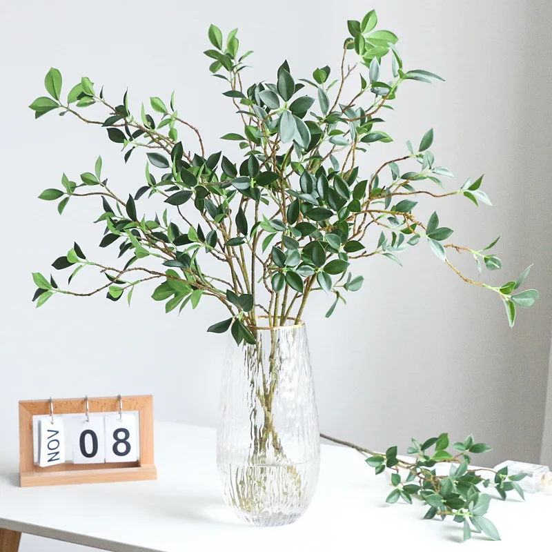 Ficus Lyrata Tree - Artificial Tenuifolia Ficus Árvore Branch, Folhas